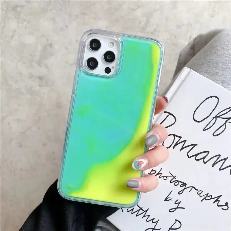 Luminous Floating Quicksand Phone Case