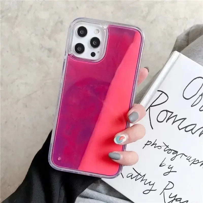 Luminous Floating Quicksand Phone Case